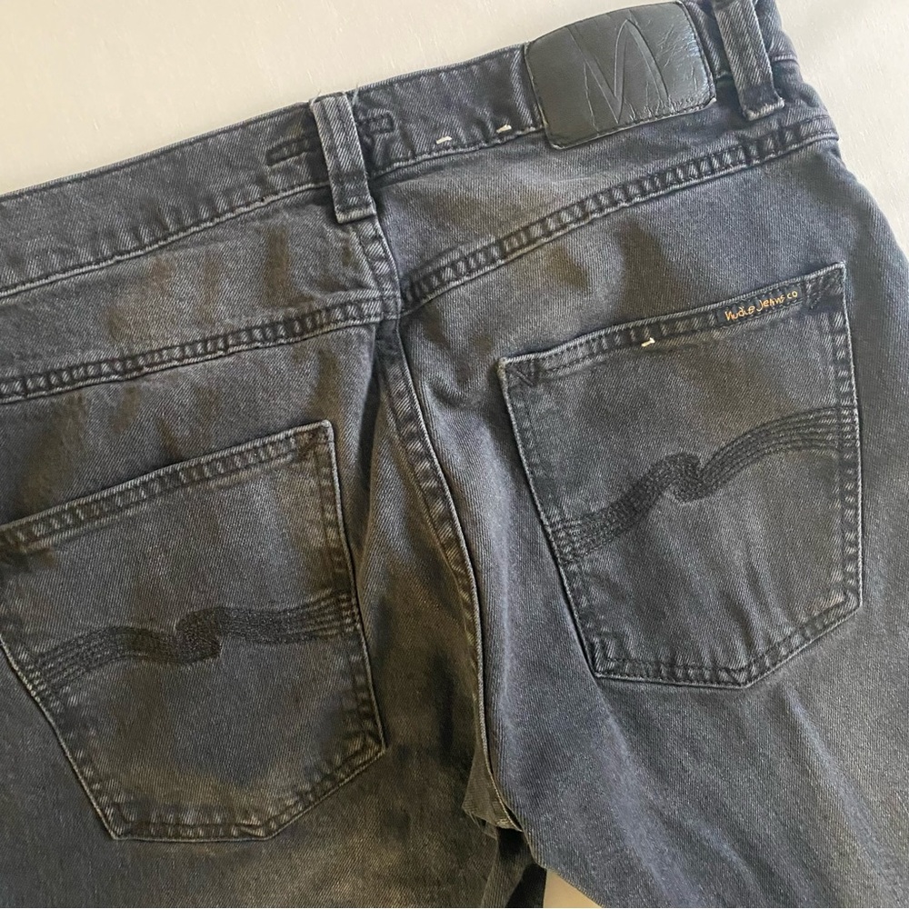 Nudie Jeans Mens 30x30 Faded 5-Pocket Button Fly Slim Fit Narrow Leg Tapered